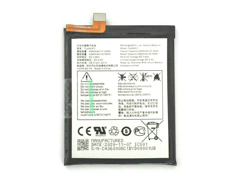 LAPTOP-BATTERIE Alcatel TLp043E1